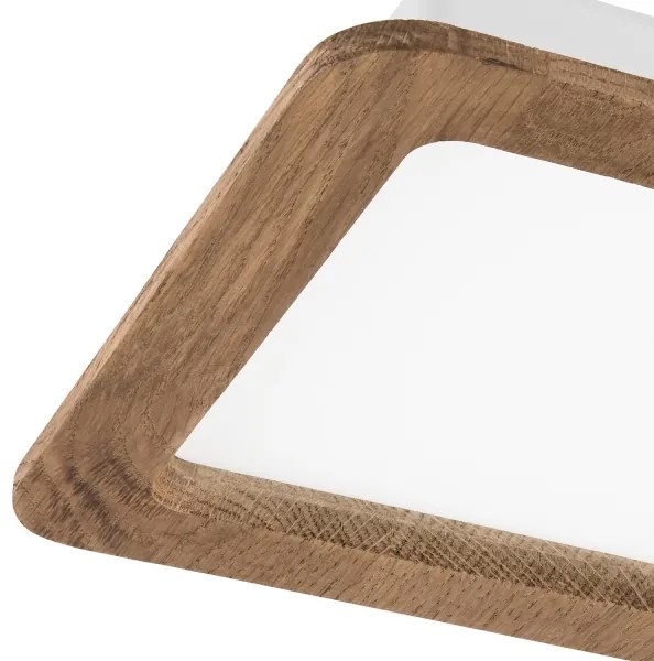 Corp de iluminat LED încastrat WOODY SPOT LED/17W/230V 3000K nuc 18,5x18,5 cm