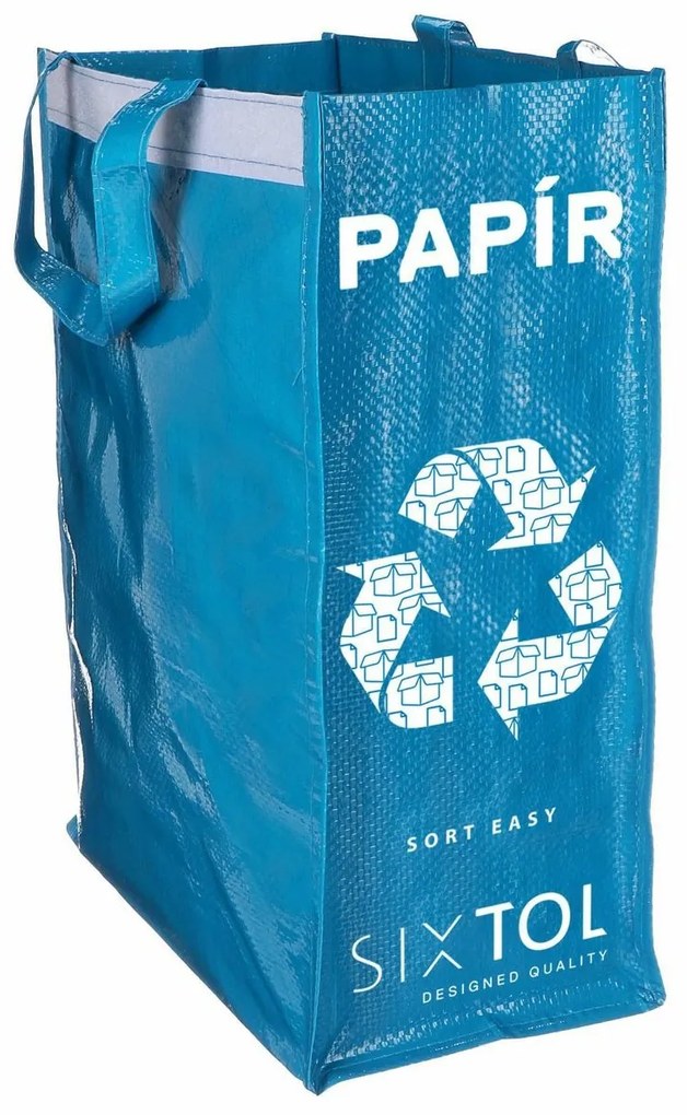 Sixtol Saci pentru sortarea deșeurilor SORT EASY 3SLIM, 18 x 30 x 40 cm, 3 x 22 l, 3 buc.