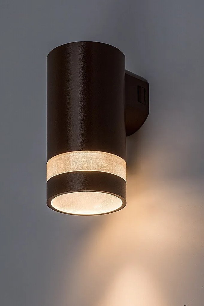 Aplica LED CCT perete exterior IP65 Urfa Line maro