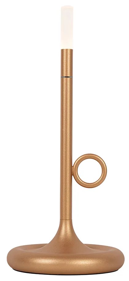 Set de 2 lămpi de masă exterioare aurii cu dimmer reîncărcabile - Sjarel