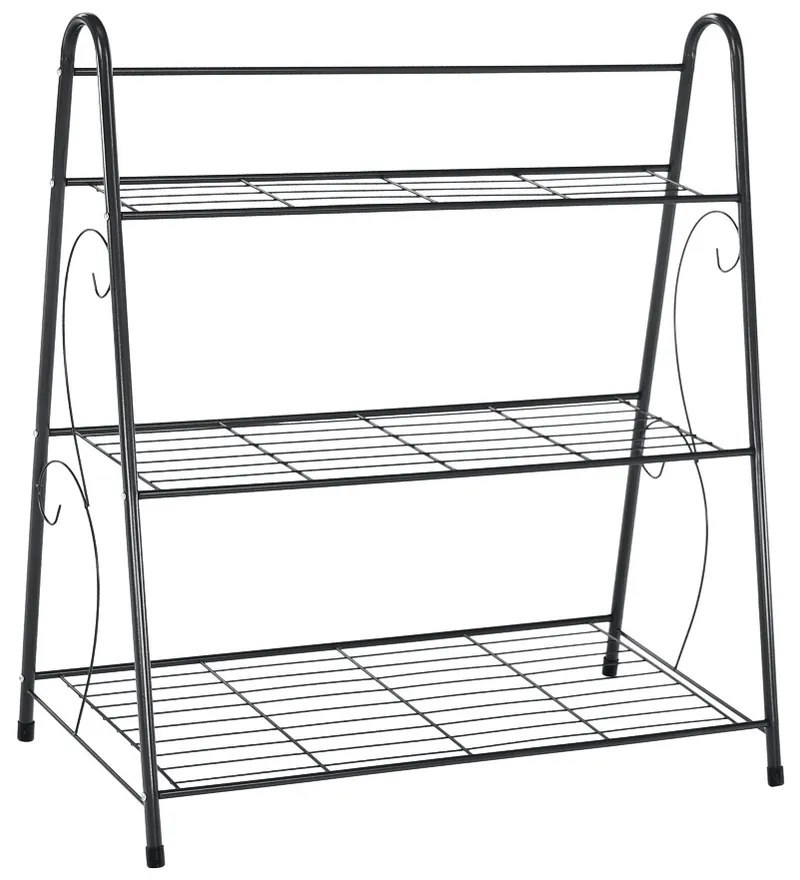 Raft metalic Veruma,  gri închis