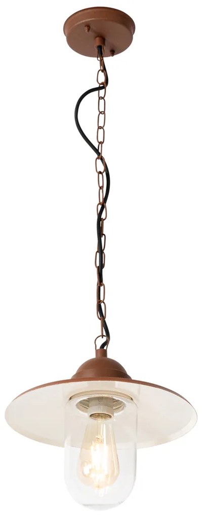 Lampă suspendată modernă pentru exterior maro ruginiu IP44 - Kansas