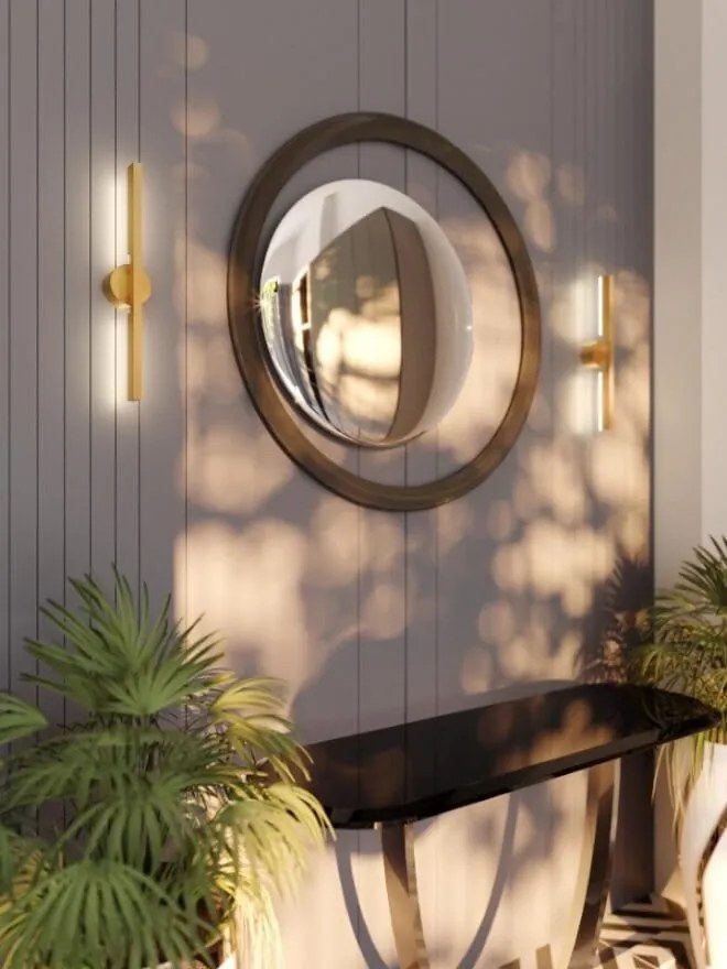 Aplica LED ambientala stil minimalist Merano II aurie