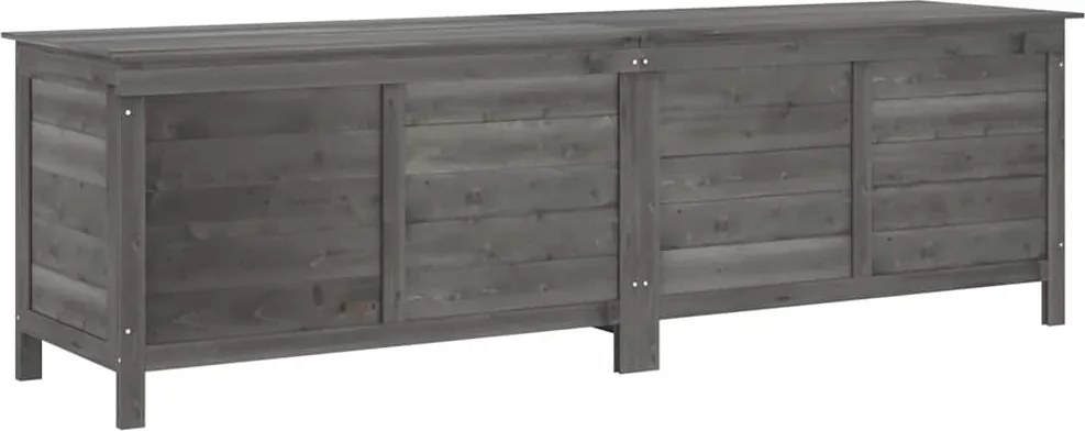 vidaXL Ladă depozitare grădină antracit 198,5x50x56,5 cm lemn brad