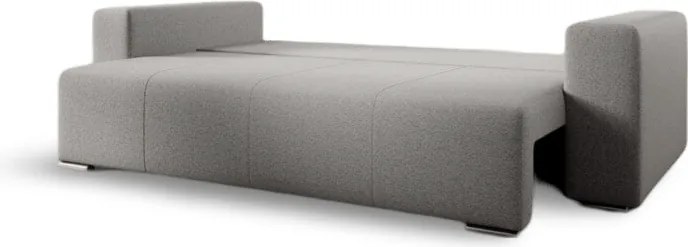 Canapea extensibilă dumonde cu ladă de depozitare si sezut confortabil din spuma high-density, Marbela New Grey 245x100 cm