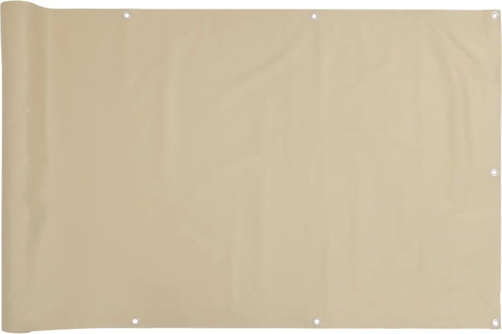 vidaXL Prelată pentru balcon, material textil oxford, 90x400 cm, bej