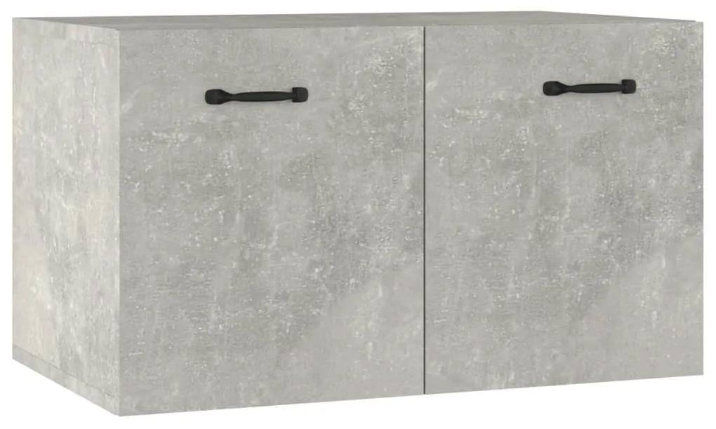 Dulap de perete, gri beton, 60x36,5x35 cm, lemn prelucrat Gri beton, 1