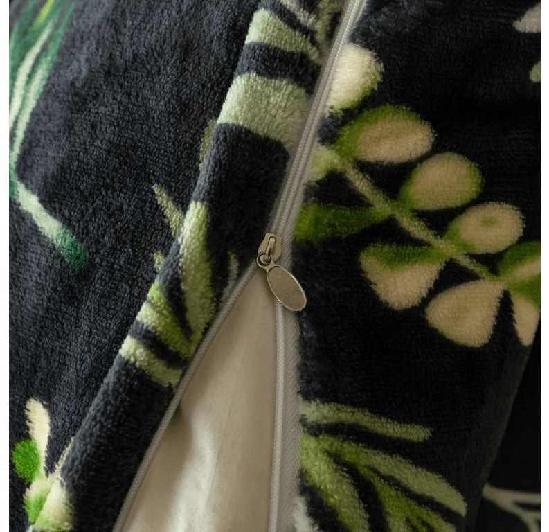 Lenjerie cocolino ZELNOIR negru Dimensiune lenjerie de pat: 70 x 90 cm | 140 x 220 cm