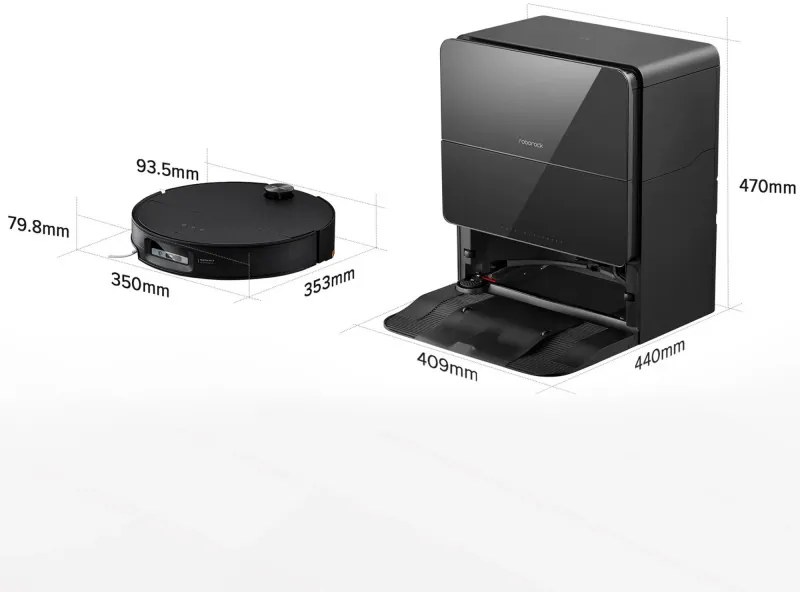 Aspirator robotic cu AI Roborock Saros 10, 65W, 22000 Pa, 270 ml, SMART, Curățare uscată și umedă, LiDAR, StarSight, 180 min autonomie, Negru