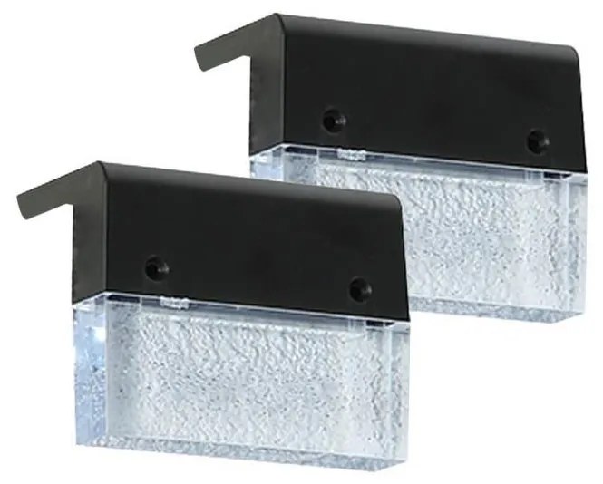 Immax 08501L - Set 2x LED RGB lampă solară de perete LED/1W/1,2V 3500K IP65