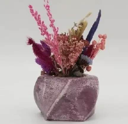 Ghiveci decorativ cu flori artificiale, homs seria A620,17x5.5x9 cm,30355