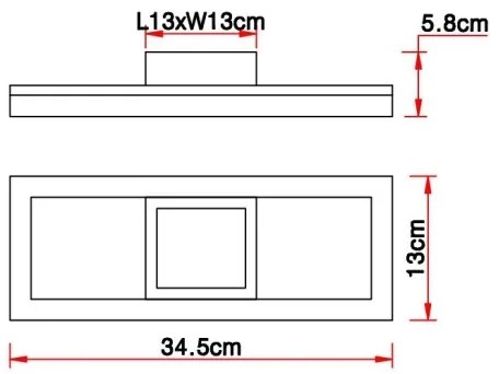 Plafonieră LED BEATRIX LED/12W/230V Globo 67297D1