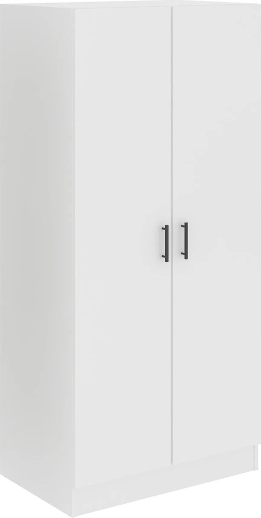 Dulap Remi, 2 Usi, cu polite, Alb, 80 x 51 x 170 cm