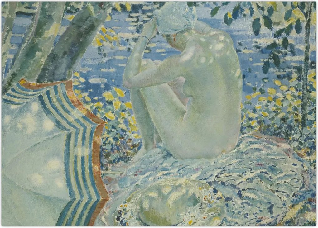 Tablou - Frederick Carl Frieseke, On the Bank, reproducere (70x50 cm)