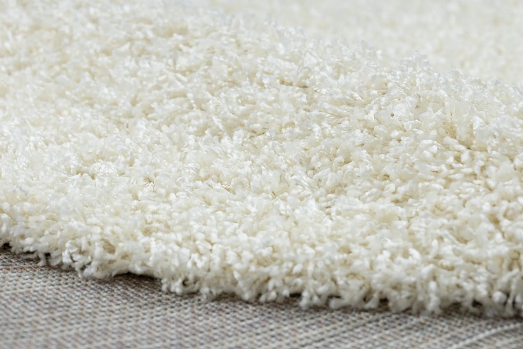 Covor SOFFI cerc shaggy 5cm cremă