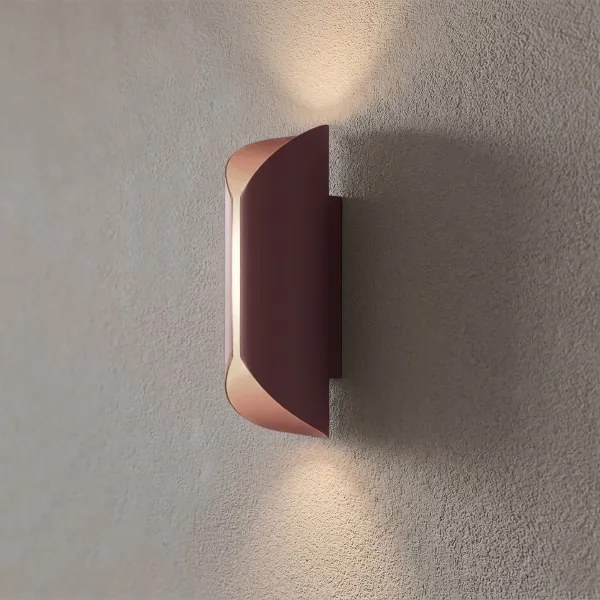 Aplica de perete BARBOS 2xG9/8W/230V burgundă