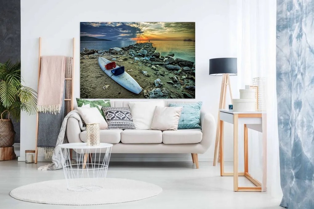 Tablou canvas Peisaj marea in doua culori - 80x50cm