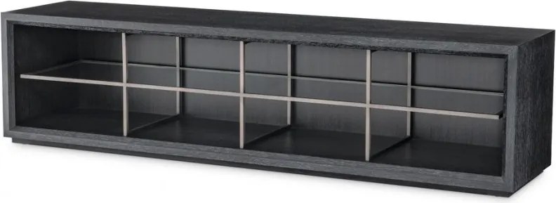 Comoda TV design elegant LUX Hennessey L, gri carbune 115112 HZ