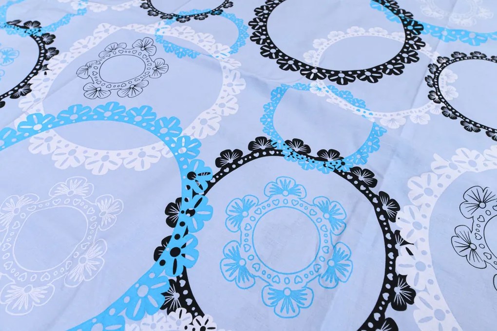 Lenjerie de pat din bumbac JULEN albastru deschis Dimensiune lenjerie de pat: 70 x 90 cm | 140 x 200 cm