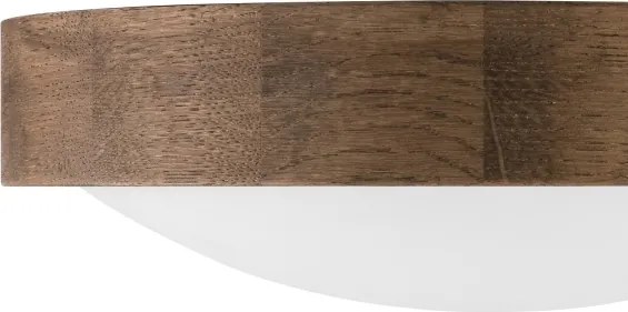 Brilagi LED RGBW — plafonieră LED dimerizabilă CARVALHO SLIM 1xE27/15W/230V Wi‑Fi, stejar, Ø 27 cm