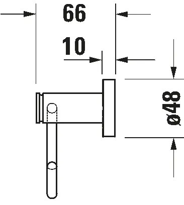 Duravit D-CODE 99264600 - Suport pentru hârtie igienică, negru mat