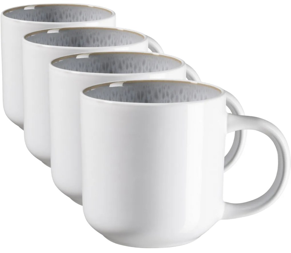 Mäser Set de căni de cafea Lunaria Grey 360 ml, 4buc.