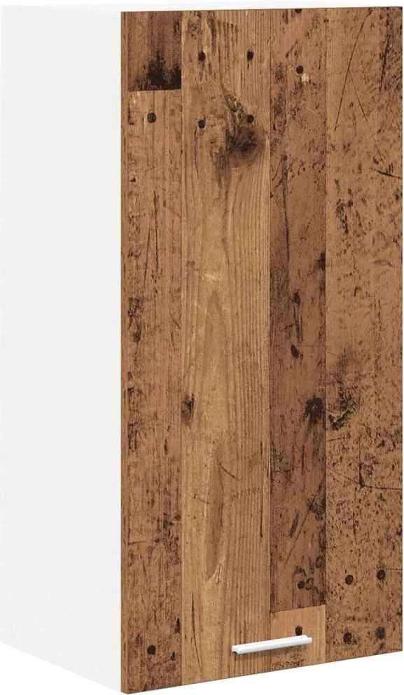vidaXL Dulap suspendat Lemn vechi și Alb 40 x 31 x 80 cm Lemn compozit