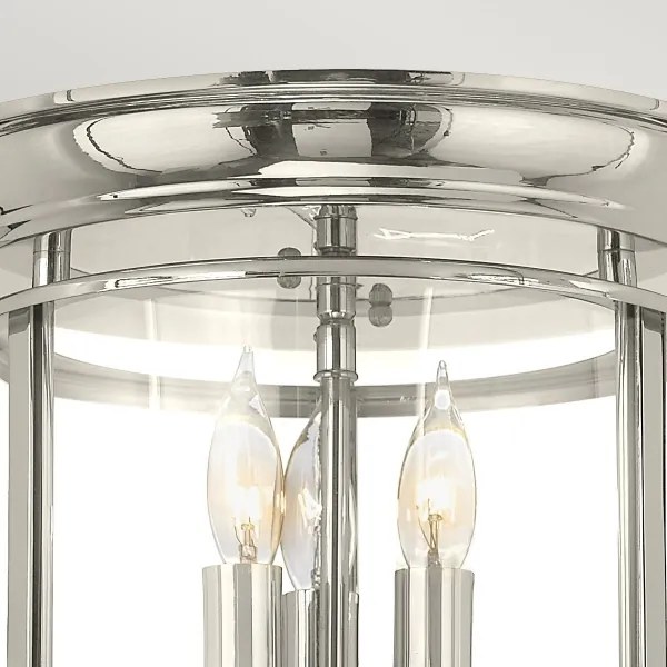 Plafonieră Hinkley HK-GENTRY-F-PN GENTRY 3xE14/40W/230V crom lucios