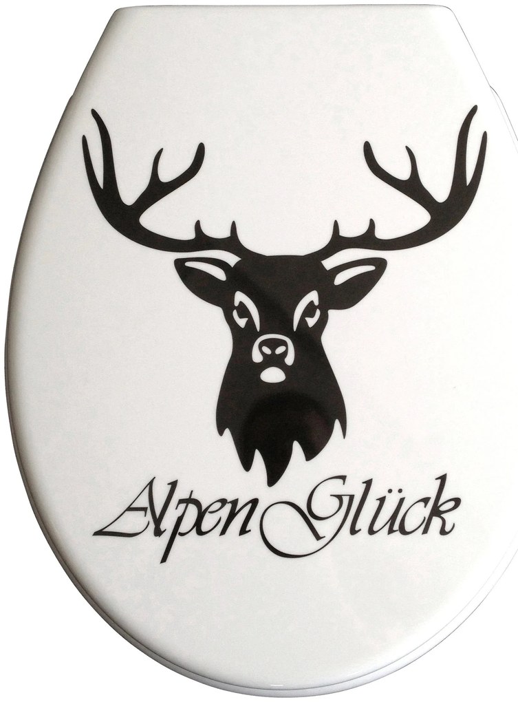 Capac WC ADOB Alpenglück alb 37/44/5 cm