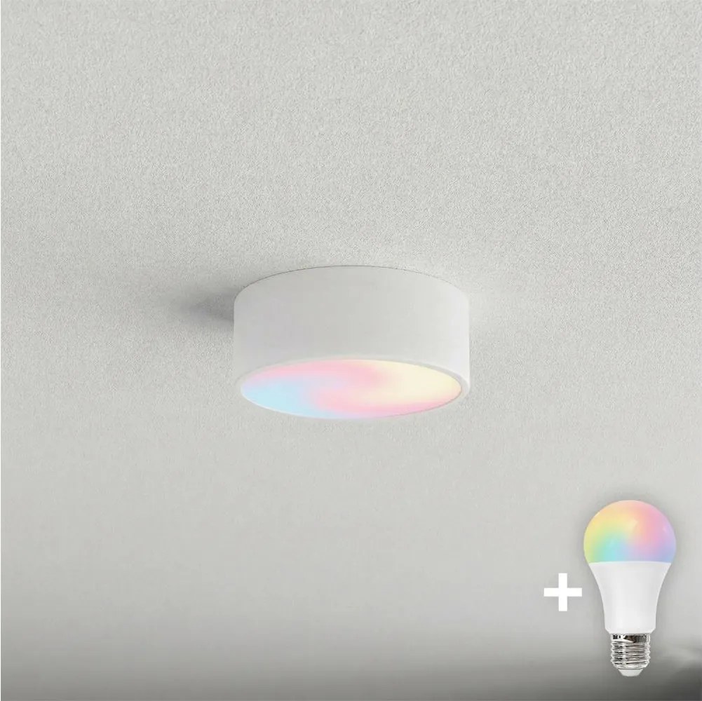 BRILAGI - Plafonieră LED RGBW dimabilă CLARE 1xE27/12W/230V albă