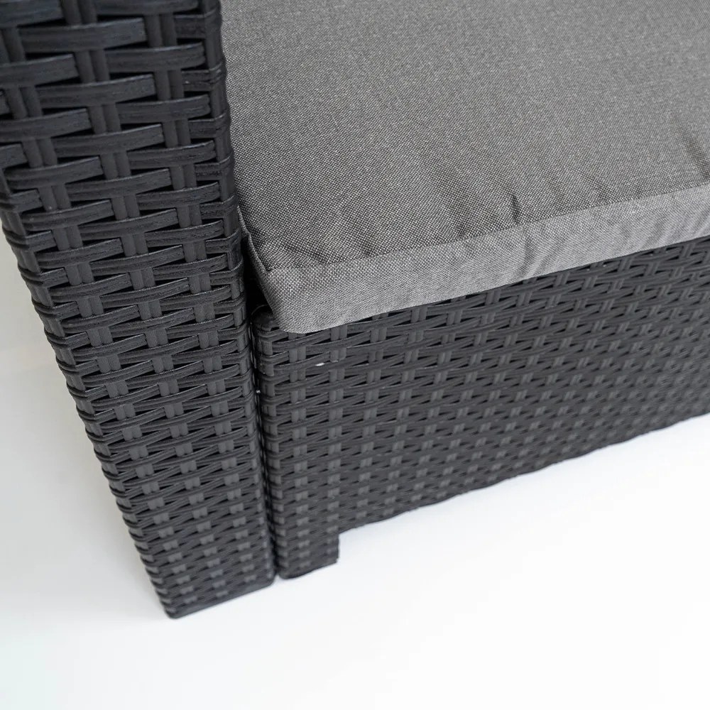 Scaun de grădină din plastic Nero, grafit