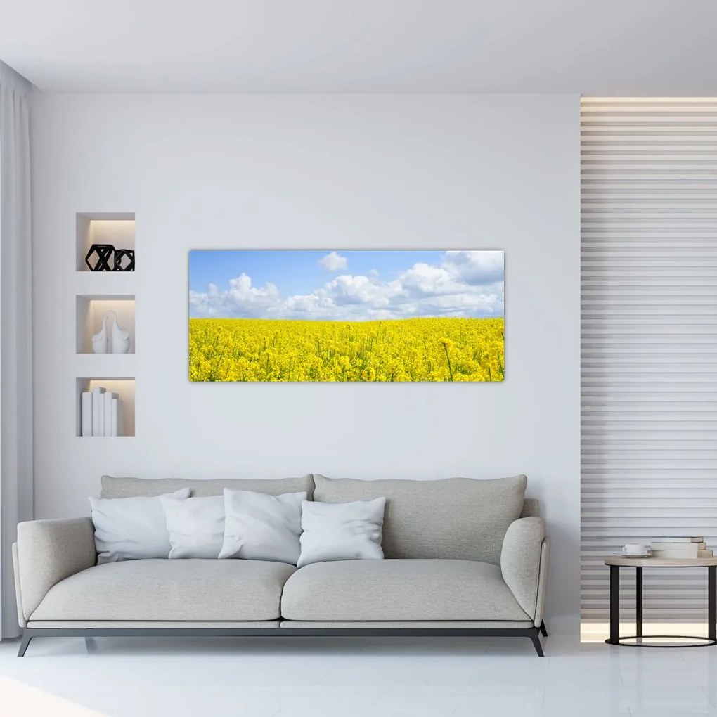 Tablou - Câmp galben (120x50 cm)