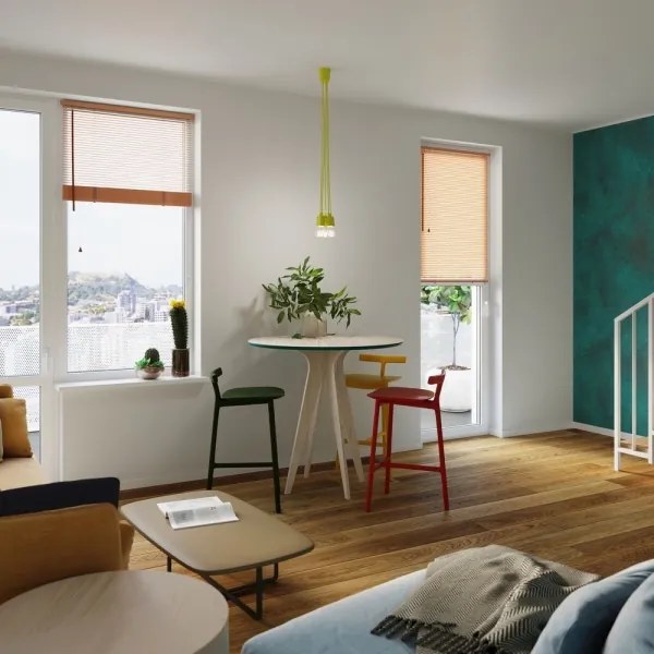 Lustră pe lanț DIEGO 3xE27/60W/230V galbenă