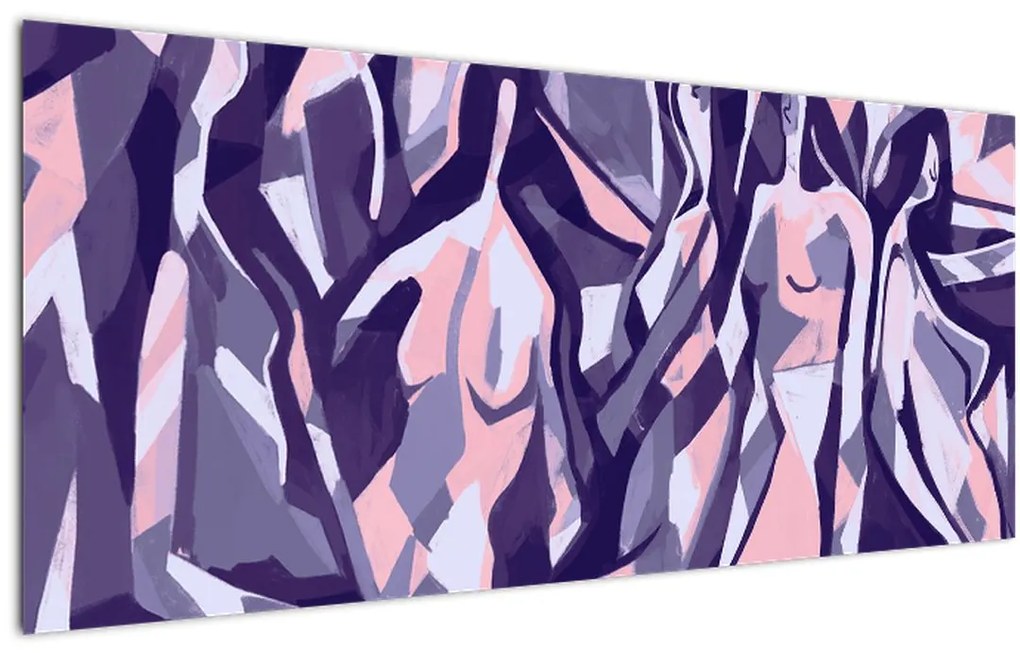 Tablou - Abstract, femei (120x50 cm)
