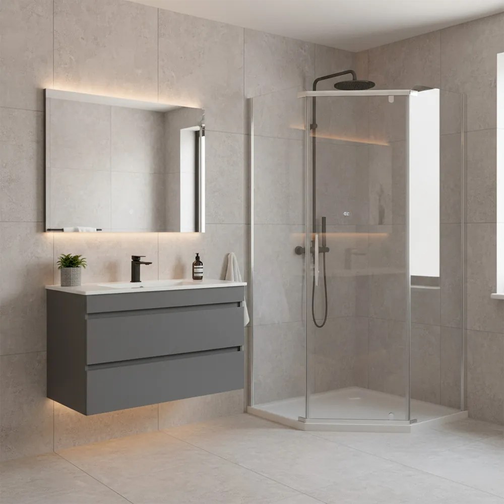 Cabină de duș pătrată Celtic 90x90 cm fără cădiță