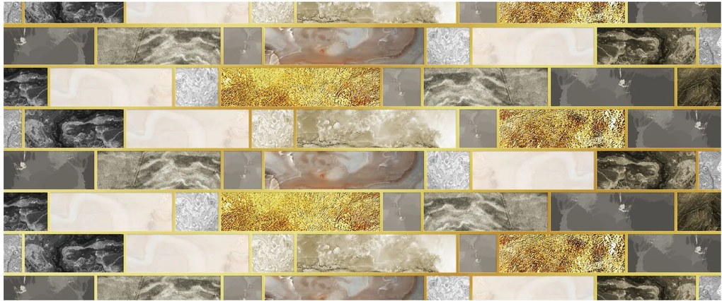 Tablou - Decor cu texturi (120x50 cm)