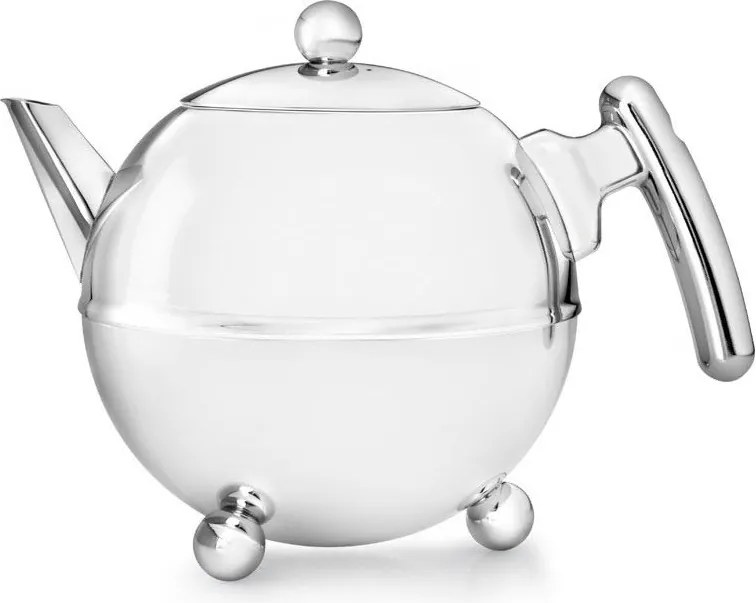 Ceainic argintiu din oțel inoxidabil 1,2 l Bella Ronde – Bredemeijer