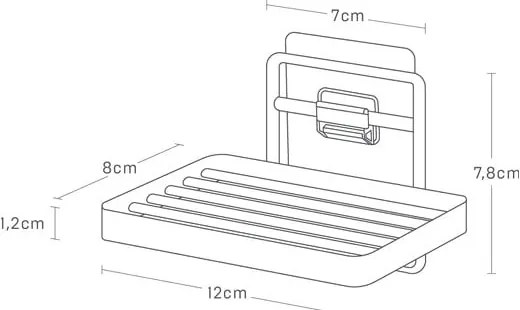 Săpunieră albă autoadezivă din metal Film Hook – YAMAZAKI