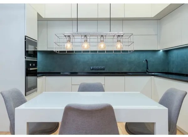 Lustră pe cablu Globo 15530Z-4H MERRIL 4xE27/60W/230V