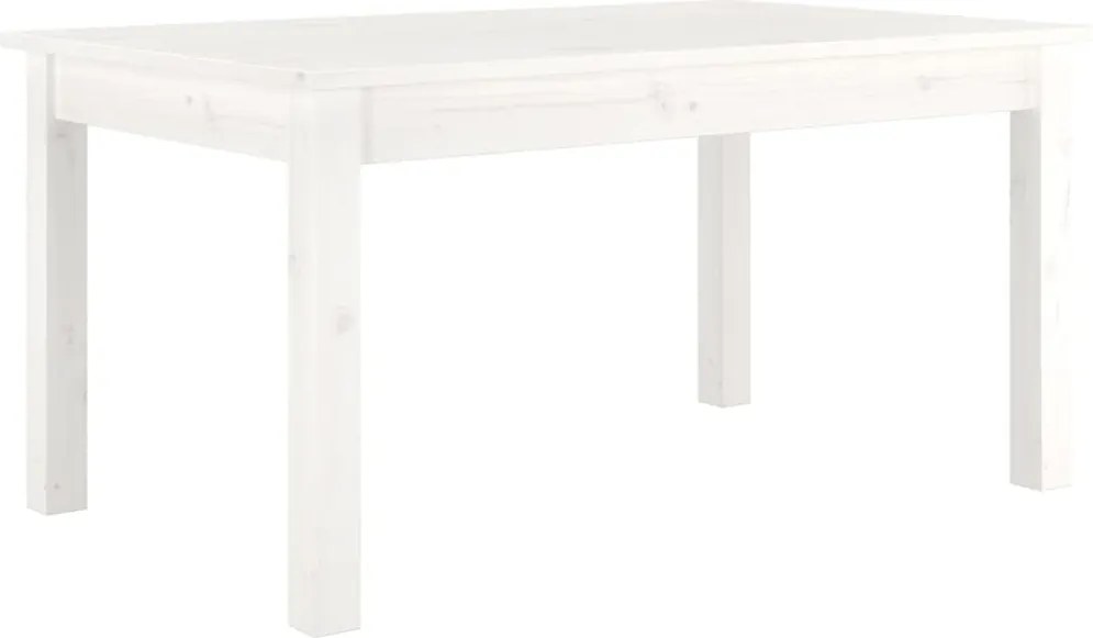 vidaXL Măsuță de cafea, alb, 80x50x40 cm, lemn masiv de pin