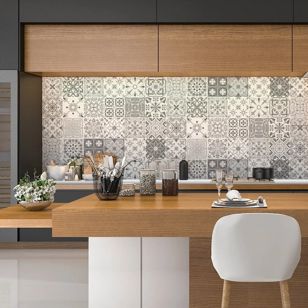 Set 24 autocolante Ambiance Gythio, 20 x 20 cm