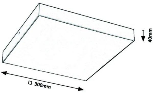 Rabalux - Plafonieră LED/24W/230V 2800-6000K IP44 neagră