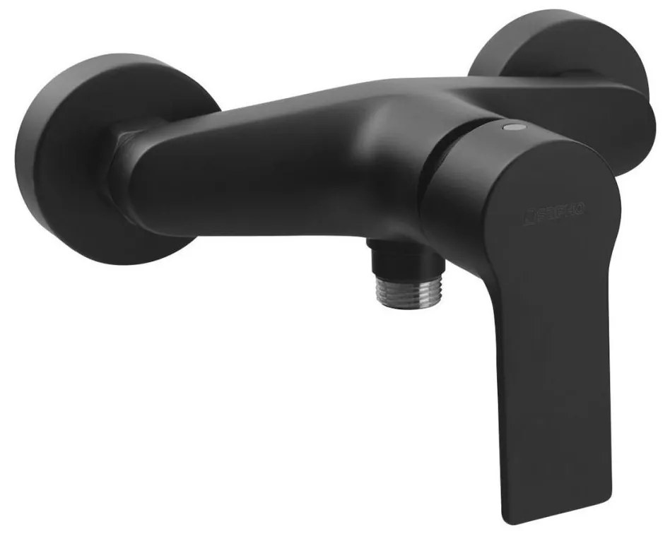Baterie de duș Sapho PAX negru mat
