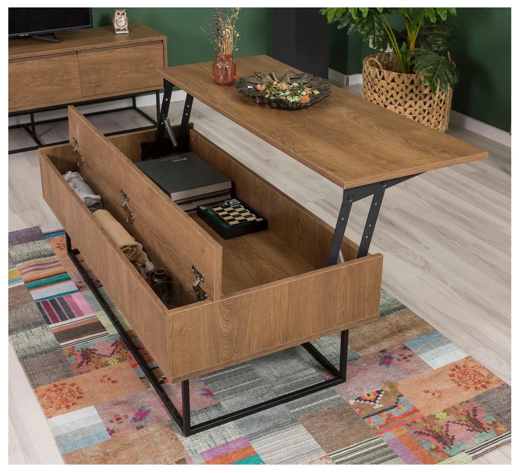 Mobilier living Lexuna 17 (Nuc + Negru). 1089206