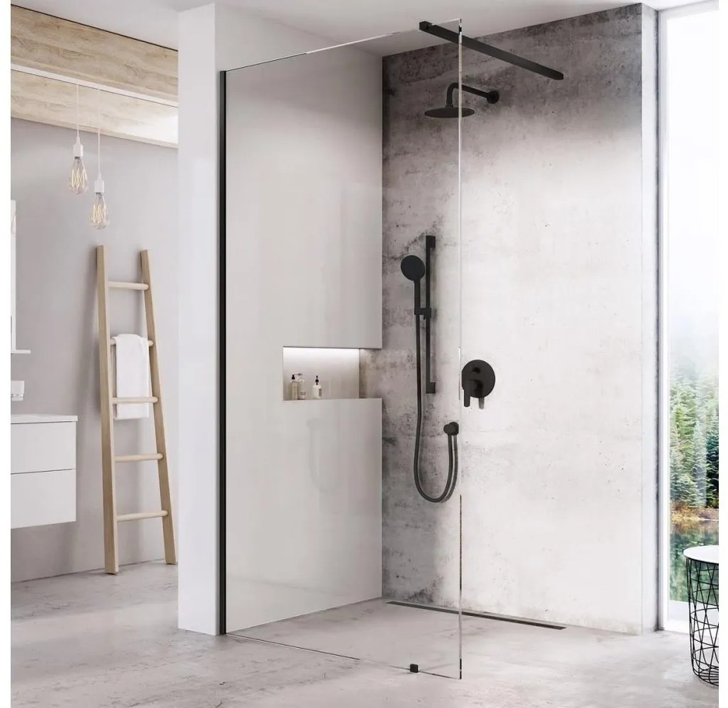 Ravak GW9WA030SZ1 - Cabină de duș WALK-IN 100 x 200 cm, neagră
