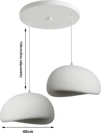 BRILAGI - Lustră pe cablu WABI SABI 2xE27/60W/230V albă