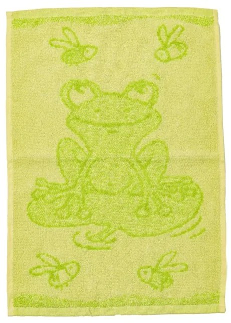 Prosop pentru copii BEBÉ Broasca verde 30x50 cm