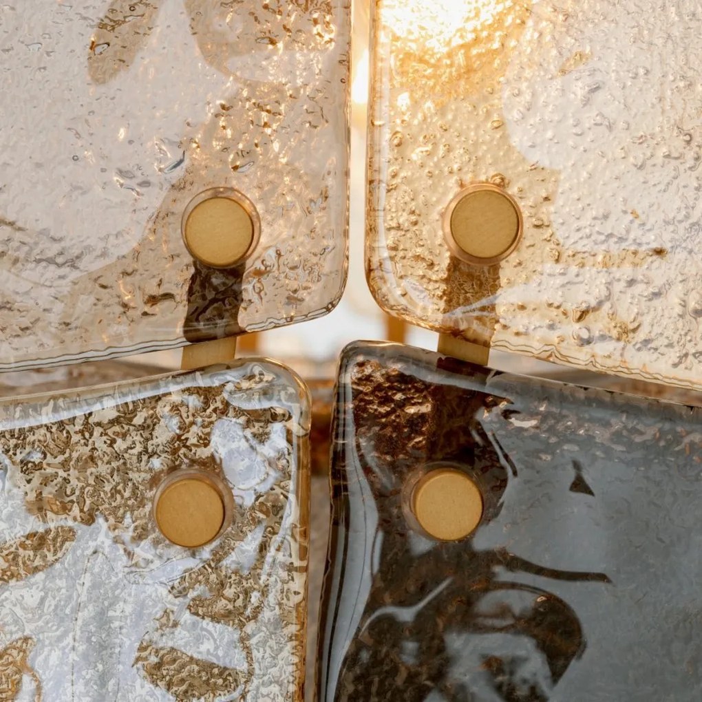 Candelabru design LUX, Sticla, Alama Antic, Laurent