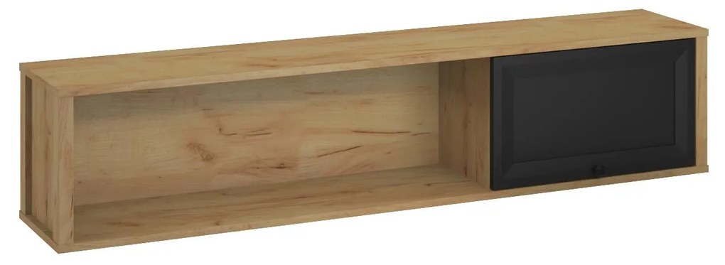 Dulap de perete Bruselas (stejar craft auriu + negru) . 1116785