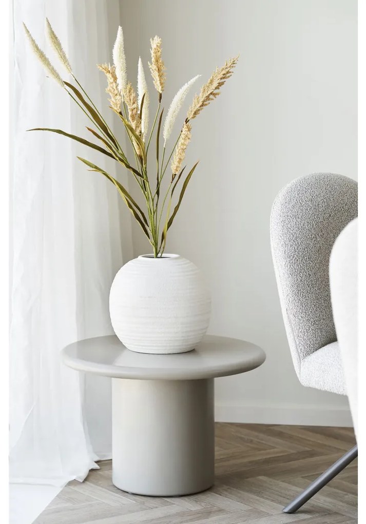 Scaun de dining Lana cu rotire, cataramă, culoare nisip, picioare gri